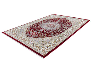Classic 700 Red Traditional Design Rug With Center Medallion - Lalee Designer Rugs