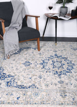 Load image into Gallery viewer, Mosman Navy Blue Traditional Rug - Rug Empire
