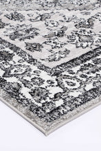Load image into Gallery viewer, Cezanne Traditional Grey Black Rug freeshipping - Rug Empire
