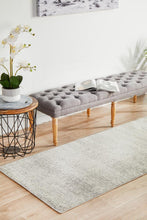 Load image into Gallery viewer, Evoke Shine Silver Transitional Runner Rug
