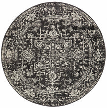 Load image into Gallery viewer, Evoke Scape Charcoal Transitional Round Rug
