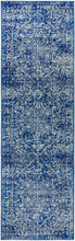 Load image into Gallery viewer, Evoke Contrast Navy Transitional Runner Rug
