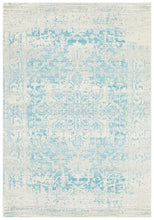 Load image into Gallery viewer, Evoke Glacier White Blue Transitional Rug
