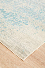 Load image into Gallery viewer, Evoke Glacier White Blue Transitional Rug
