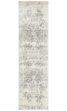 Load image into Gallery viewer, Evoke Dream White Silver Transitional Runner Rug
