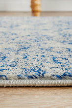 Load image into Gallery viewer, Evoke Frost Blue Transitional Runner Rug
