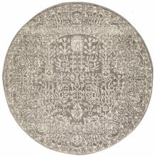 Load image into Gallery viewer, Evoke Homage Grey Transitional Round Rug
