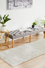 Load image into Gallery viewer, Evoke Silver Flower Transitional Runner Rug
