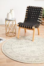 Load image into Gallery viewer, Evoke Winter White Transitional Round Rug
