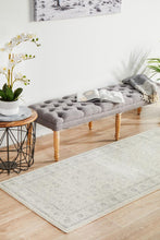 Load image into Gallery viewer, Evoke Winter White Transitional Runner Rug
