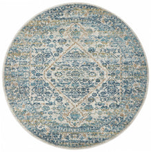 Load image into Gallery viewer, Evoke Duality Silver Transitional Round Rug
