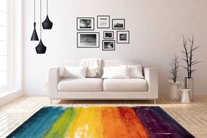 Espo 311 Rainbow Multi Colour Thick Turkish Rug - Lalee Designer Rugs