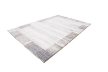 Load image into Gallery viewer, Feeling 500 Beige Silver Plain Border Thick Rug - Lalee Designer Rugs
