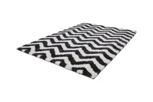 Load image into Gallery viewer, Grace 801 ivory-graphite Shaggy Zig Zag Rug - Lalee Designer Rugs

