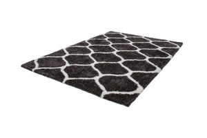 Grace 802 Graphite Moroccan Style Shaggy Rug - Lalee Designer Rugs