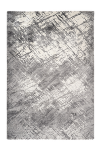 Harmony 401 Abstract Silver Rug with Jagged Lines - Lalee Designer Rugs