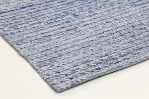 Zayna Cue Blue Wool Blend Rug