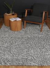 Load image into Gallery viewer, Zayna Cue Charcoal Wool Blend Rug
