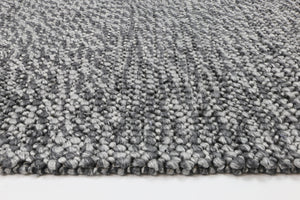 Zayna Loopy Charcoal Wool Blend Rug