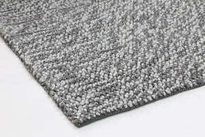 Zayna Loopy Charcoal Wool Blend Rug