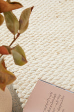 Load image into Gallery viewer, Hive White Runner Rug
