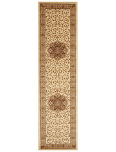 Load image into Gallery viewer, Istanbul Medallion Classic Pattern Runner Rug Ivory
