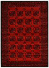 Load image into Gallery viewer, Istanbul Collection Classic Afghan Pattern Red Rug
