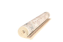 Load image into Gallery viewer, Ornate Cream and Black Traditional Bordered Ikat Rug
