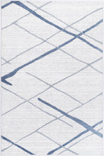 Load image into Gallery viewer, Samantha Abstract Stripe Light Blue Rug
