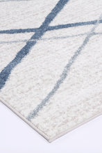 Load image into Gallery viewer, Samantha Abstract Stripe Light Blue Rug
