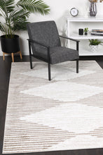 Load image into Gallery viewer, Samantha Abstract Diamond Latte Rug
