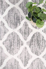 Load image into Gallery viewer, Samantha Lattice Silver Rug
