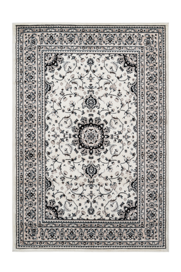Kairo 300 Traditional Ivory Rug With Centre Medallion - Lalee Designer Rugs