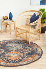 Load image into Gallery viewer, Legacy 854 Navy Round Rug
