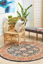 Load image into Gallery viewer, Legacy 860 Navy Round Rug
