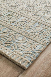 Levi Lucy Blue Green Rug - Rug Empire