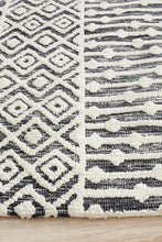 Load image into Gallery viewer, Levi Emma Ivory Black Rug - Rug Empire
