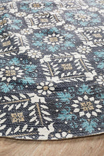 Load image into Gallery viewer, Lunar 419 Printed Blue - Rug Empire
