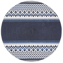 Load image into Gallery viewer, Lunar 422 Printed Navy - Rug Empire
