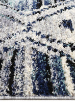 Load image into Gallery viewer, Noosa Navy Blue Diamond Rug - Rug Empire
