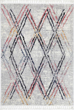 Load image into Gallery viewer, Noosa Grey Muti Line Rug - Rug Empire
