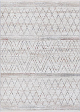 Load image into Gallery viewer, Saha Tabriz Beige Geometric Soft Rug
