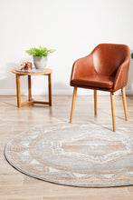 Load image into Gallery viewer, Jervis Grey Round Rug freeshipping - Rug Empire
