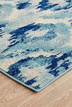 Load image into Gallery viewer, Lesley Whimsical Blue Runner Rug - Rug Empire
