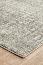 Load image into Gallery viewer, Ashley Abstract Modern Silver Grey Runner Rug - Rug Empire

