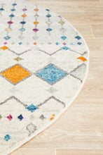 Load image into Gallery viewer, Peggy Tribal Morrocan Style Multi Round Rug - Rug Empire
