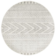 Load image into Gallery viewer, Adani  Modern Tribal Design Grey Round Rug - Rug Empire
