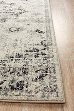 Load image into Gallery viewer, Museum Transitional Charcoal Runner Rug
