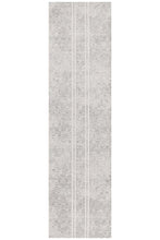 Load image into Gallery viewer, Oasis Salma White And Grey Tribal Runner Rug
