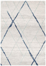 Load image into Gallery viewer, Oasis Noah White Blue Contemporary Rug
